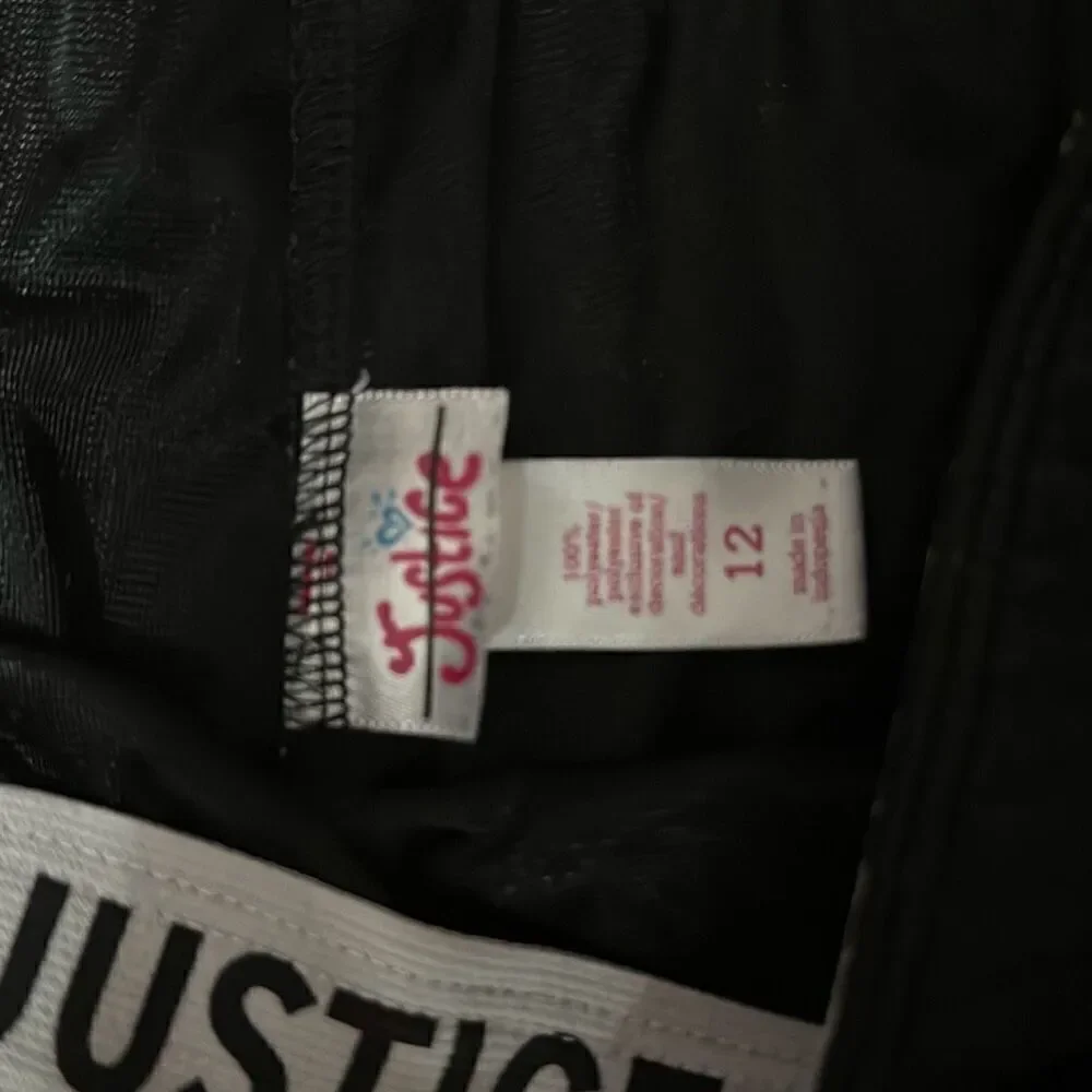 Justice black athletic shorts size 12‎